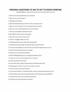 31 Best Personal Questions To Ask To Get To Know Someone: Easily Make ...