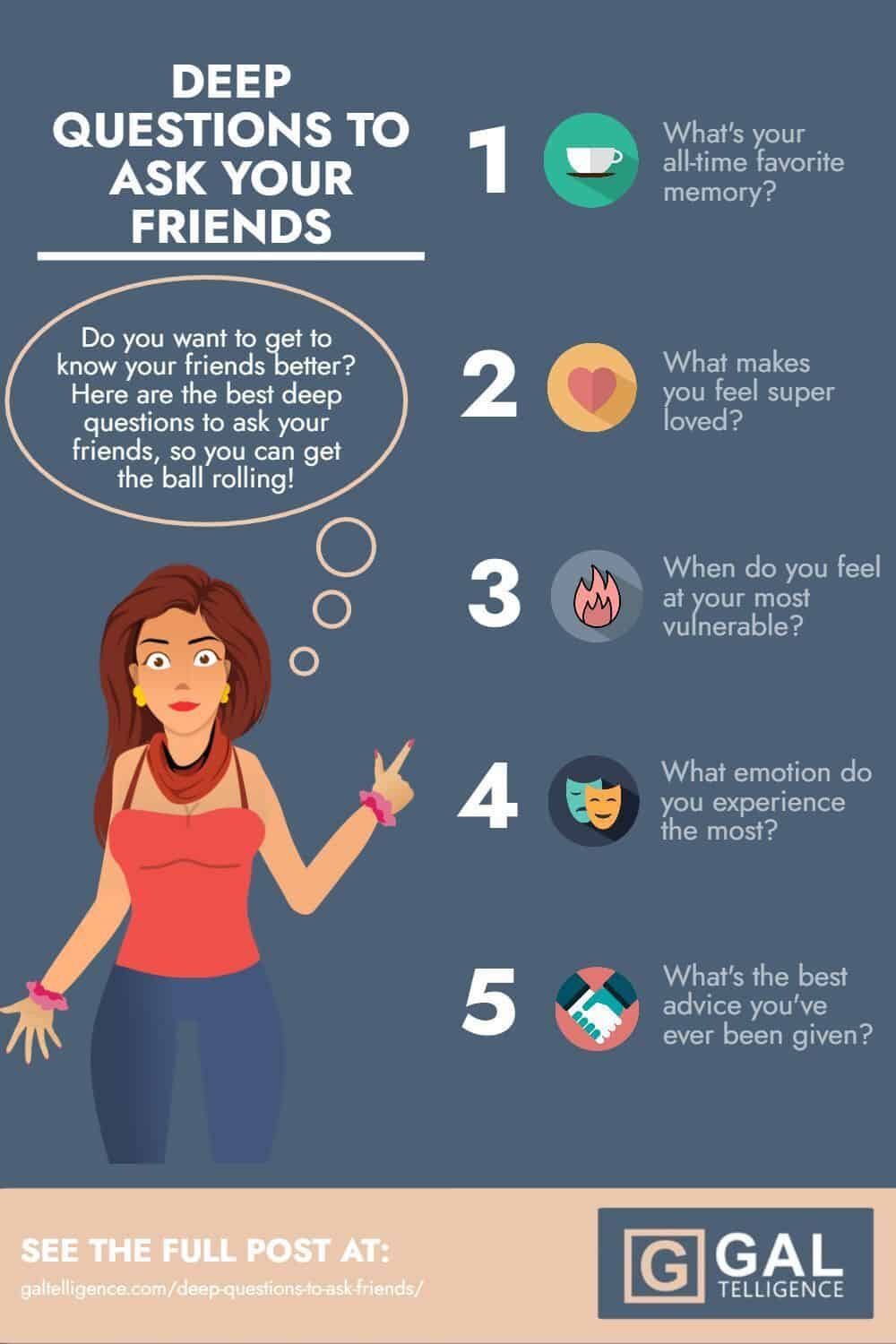 45 Deep Questions To Ask Friends The Best Ways To Know Them Better