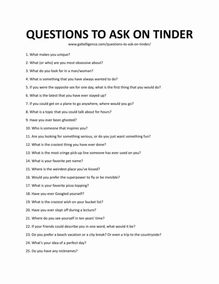 60 Best Questions To Ask On Tinder: Know More, Impress Him & Get Results